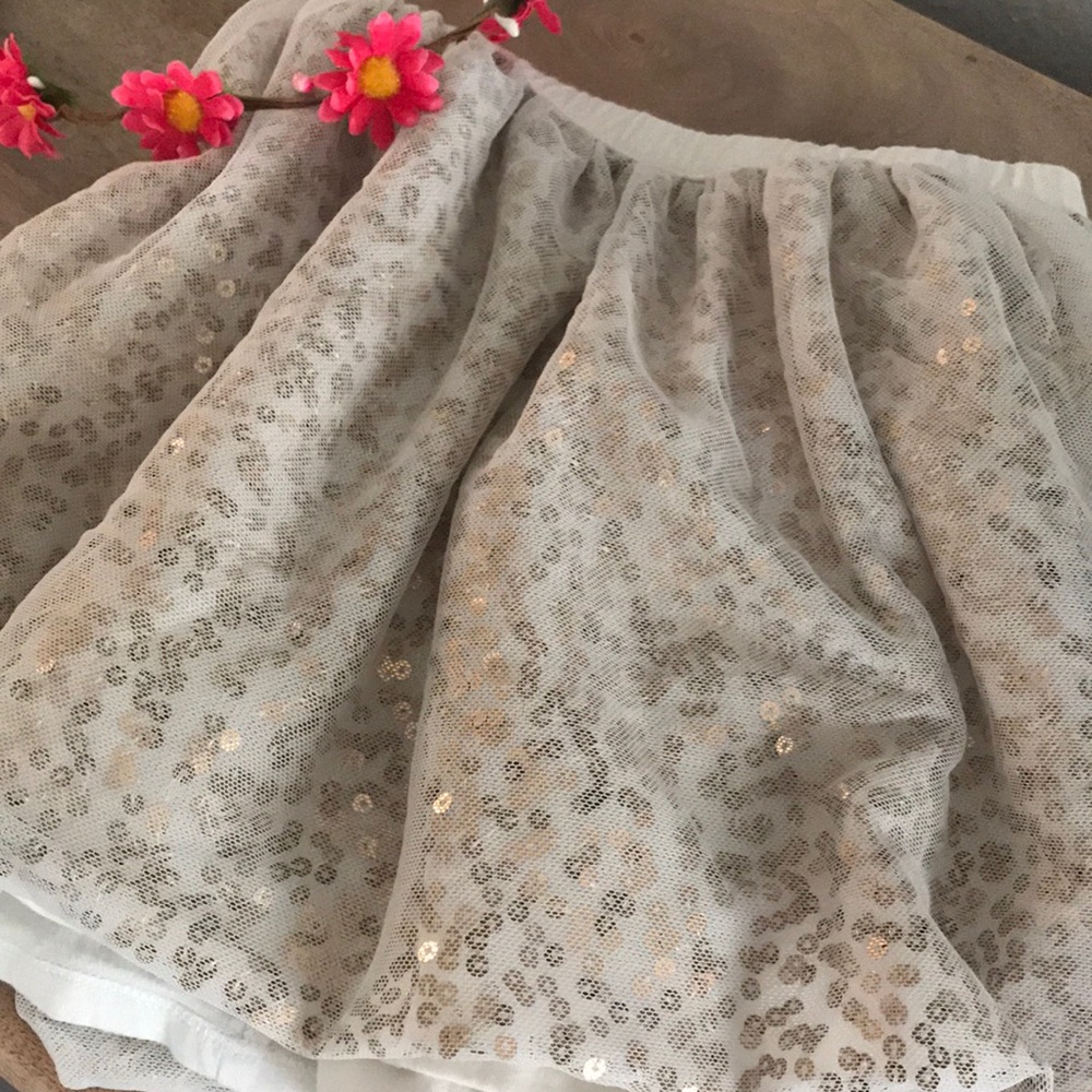 Sequined Tulle Skirt